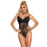 Subblime - 955618 Body En Dentelle Avec Fermeture En Bas Noir S/M